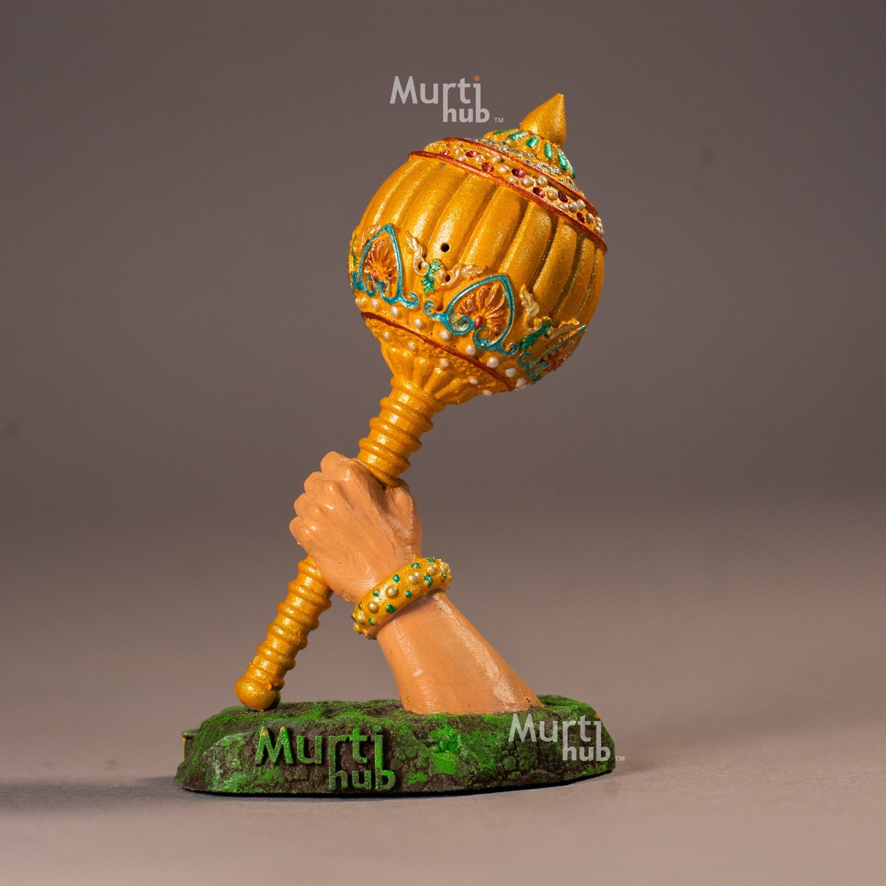 Hanuman Ji’s Divine Gada Hand Idol – "Tum Rakshak Kaahu Ko Darna"