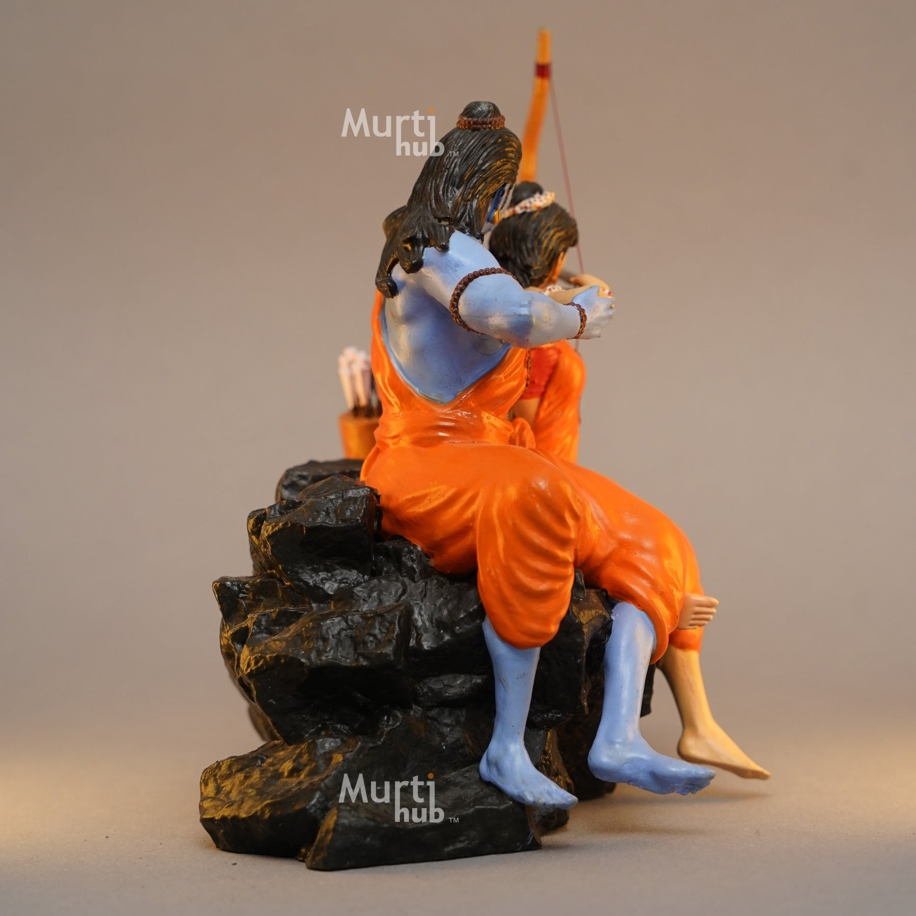 Ram Sita Archery Idol – Rare Artistic Sculpture for Home Decor & Gifting