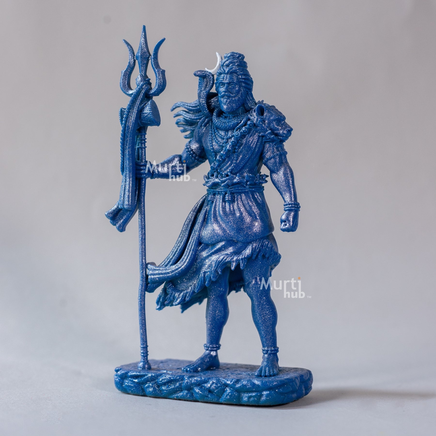 Shiva-The Protector Silver Blue