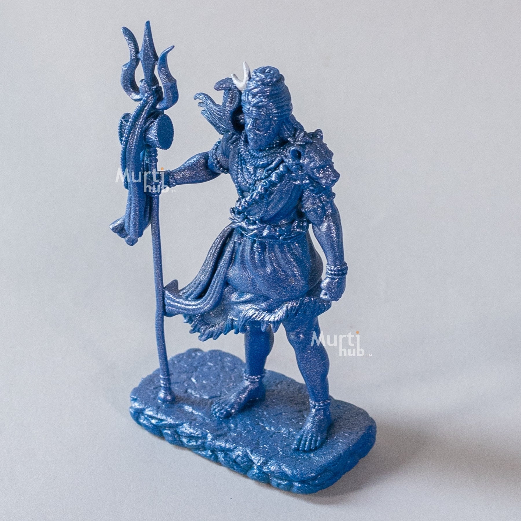 Shiva-The Protector Silver Blue