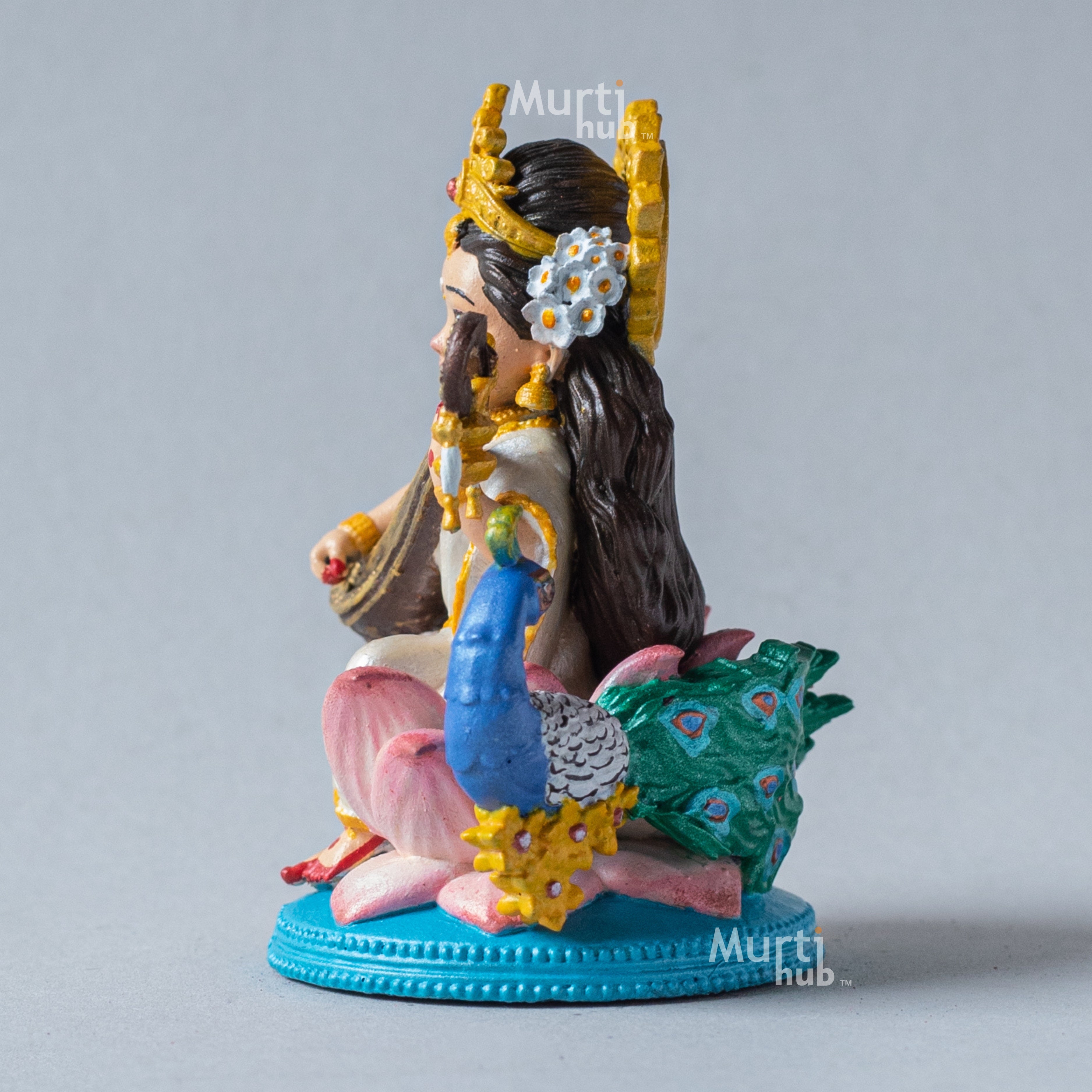 Hand-Painted Baal Saraswati Idol – Divine Goddess of Wisdom for Home, Study & Gifting