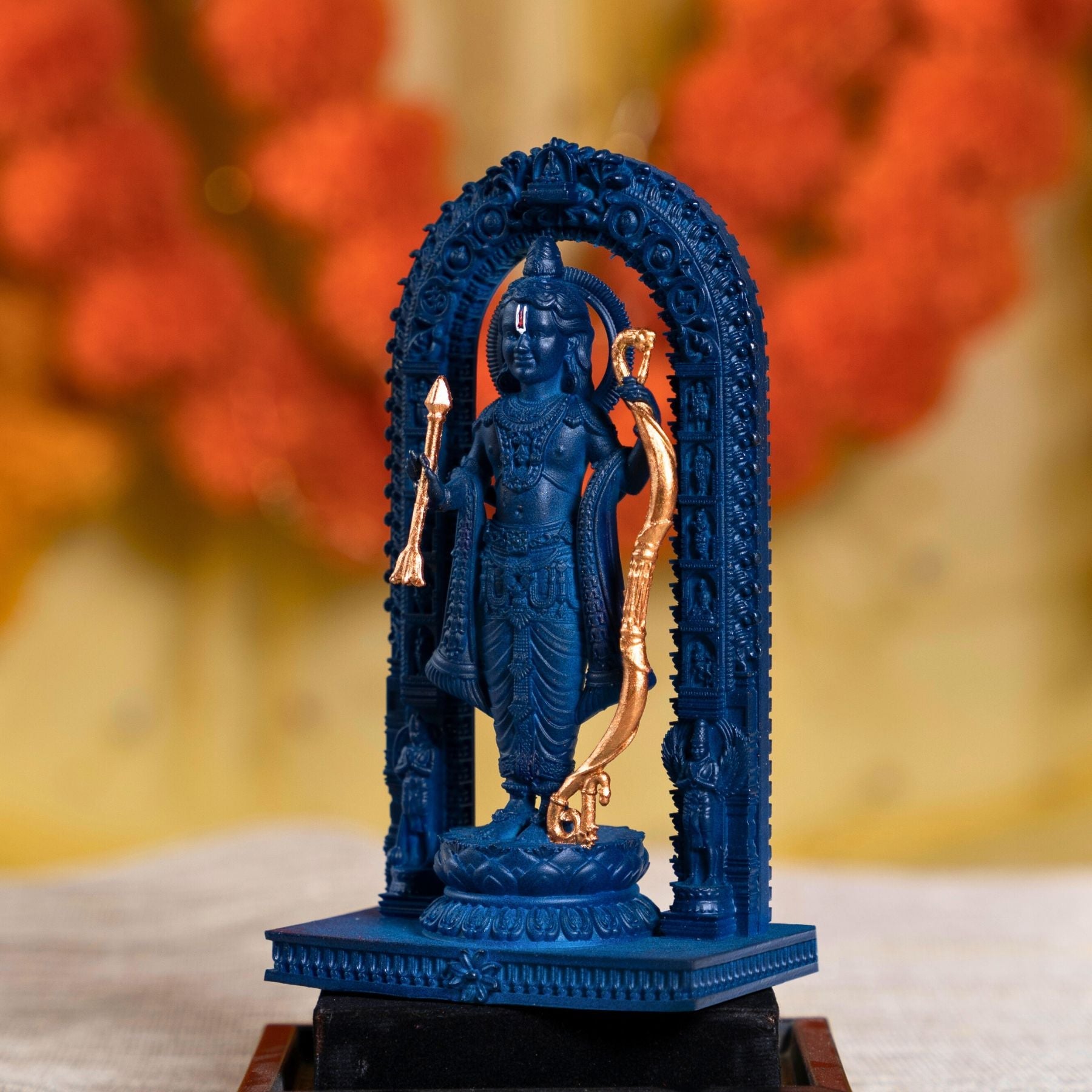 Ram Lalla Ayodhya Ram Mandir Murti Antique Gold