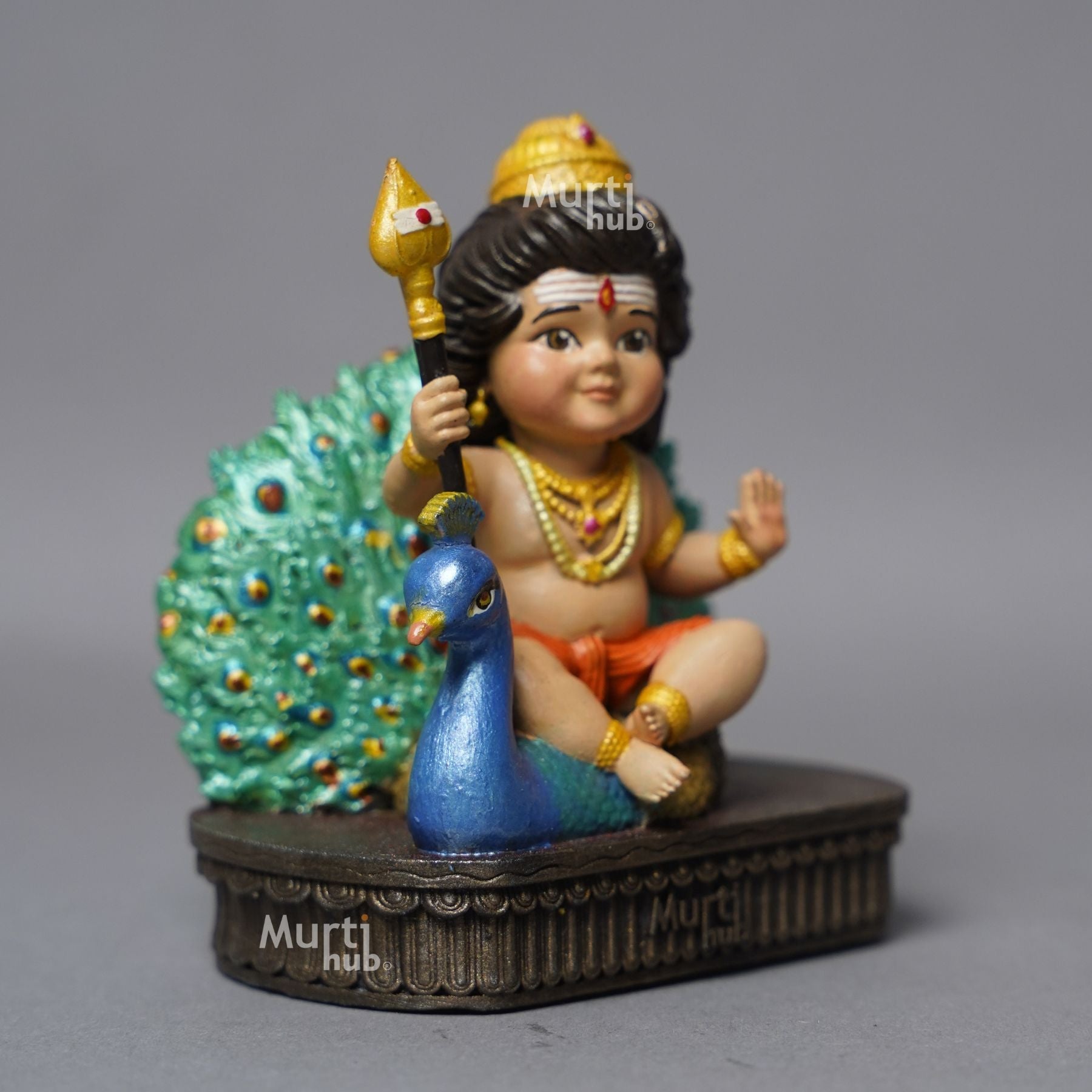Baal Murugan – The Divine Protector Hand Painted