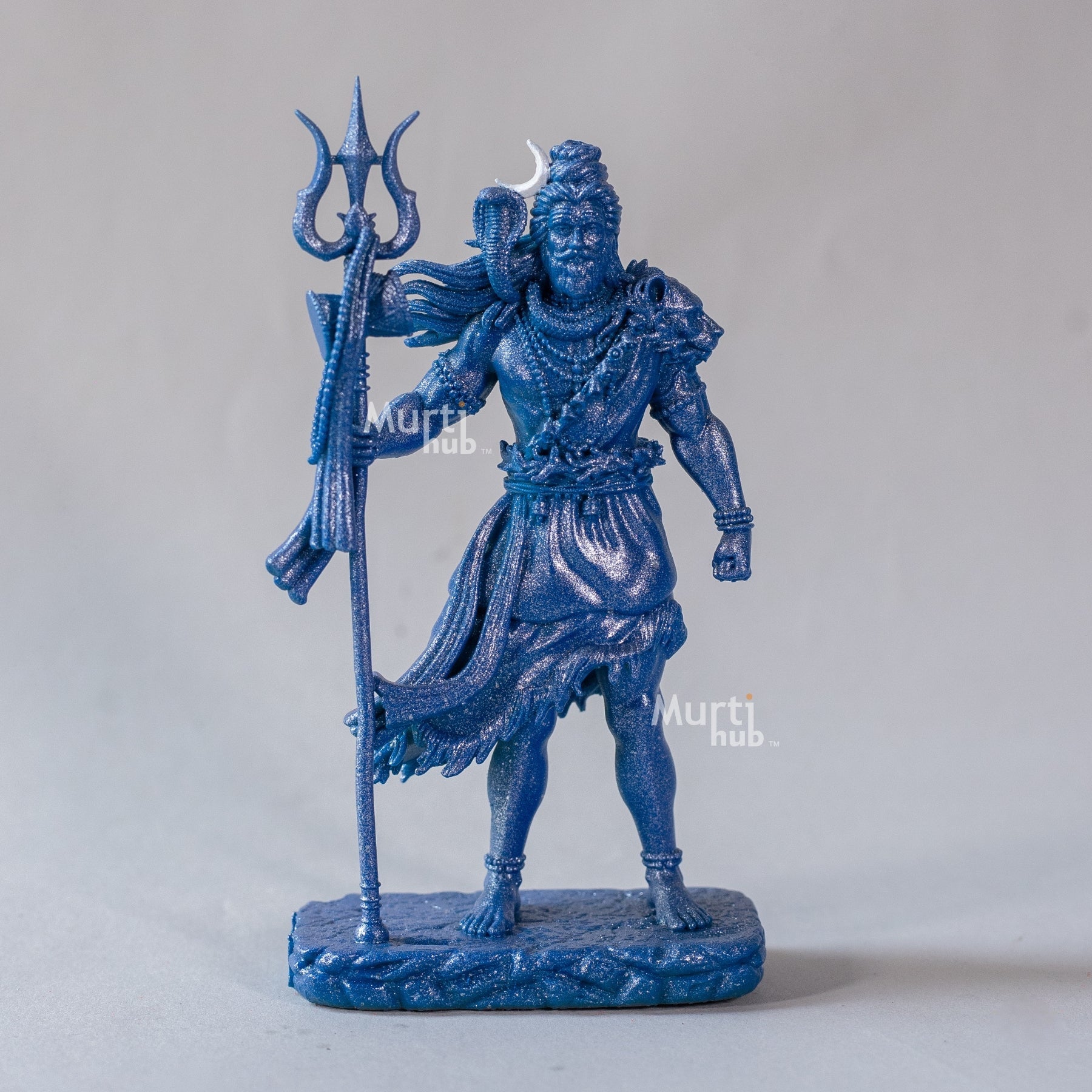 Shiva-The Protector Silver Blue