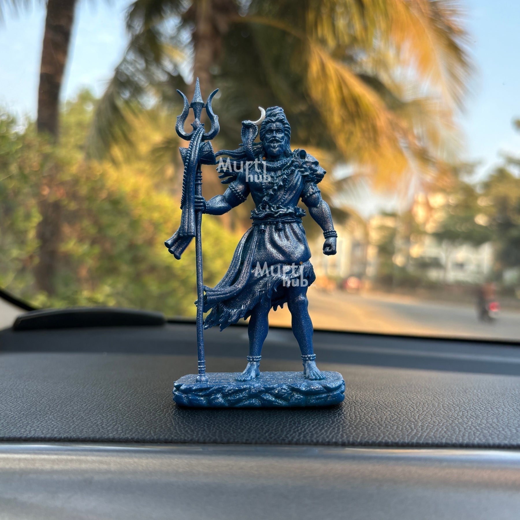 Shiva-The Protector Silver Blue